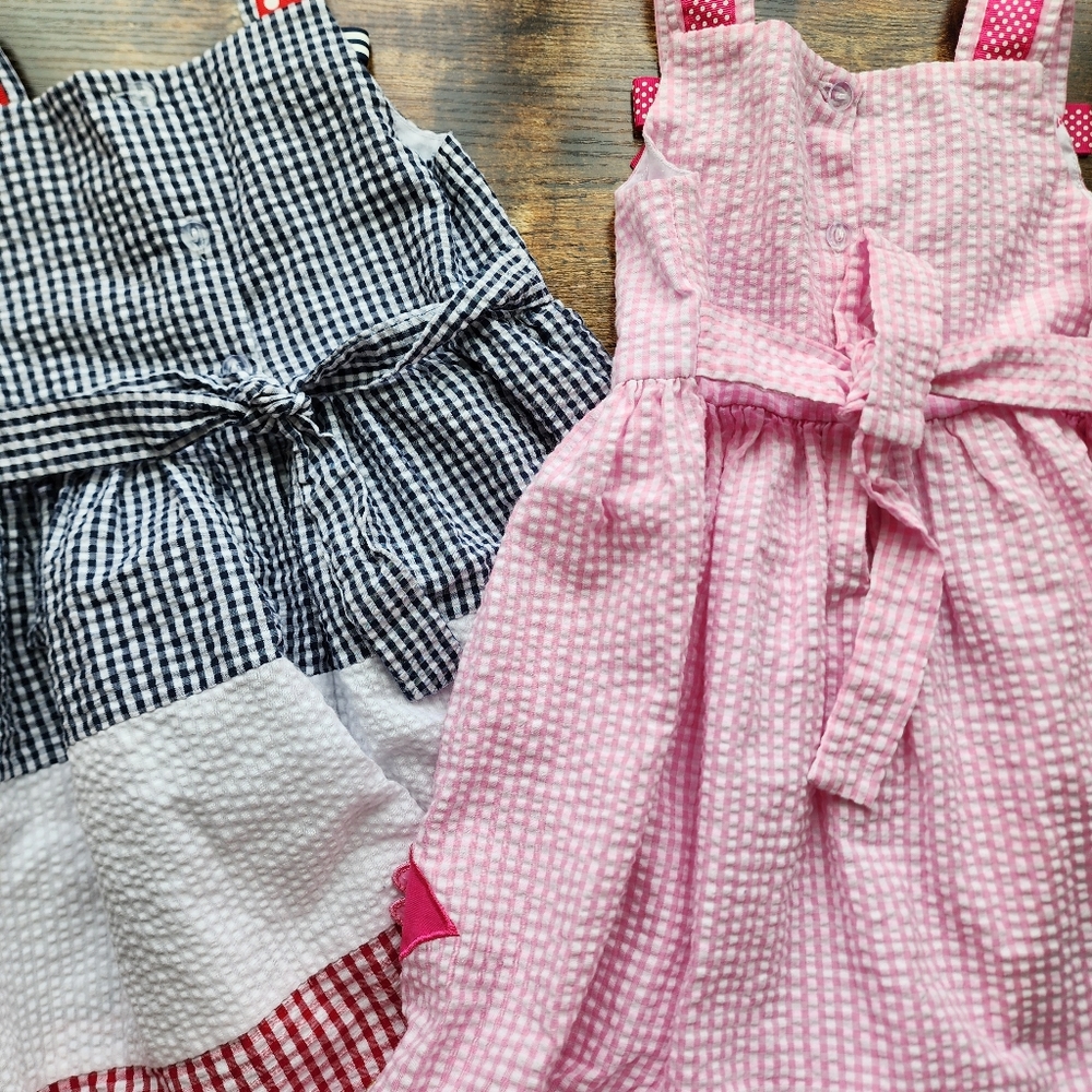 Counting Daisies Girls Seersucker Dress Bundle - Picture 6 of 9